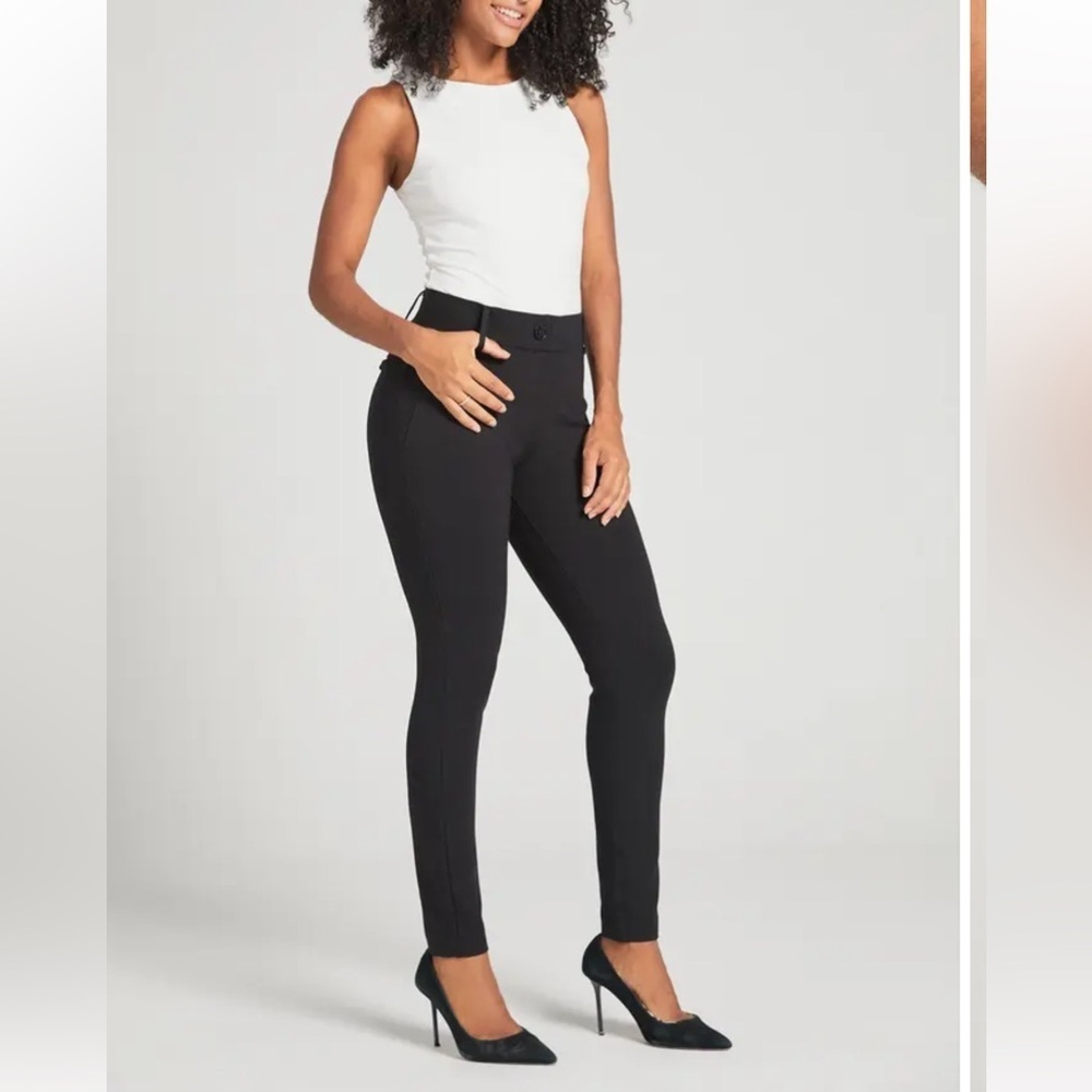 Batabrand DPYP pant women S pull on pointe knit black skinny casual yoga legging